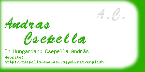 andras csepella business card